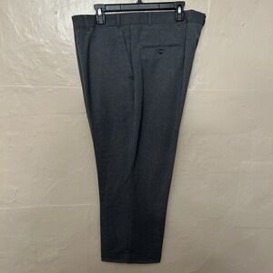 Towncraft Men's 42 X 29 Light Gray Flat Front Dress Pants